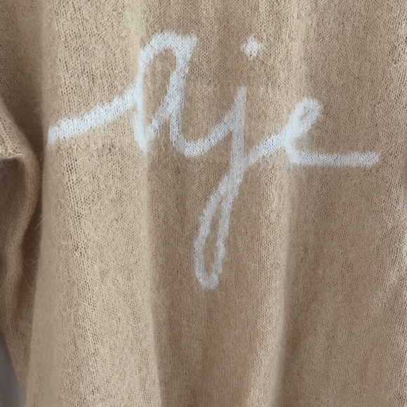 Aje Psychedelia Ribbed Sleeve Logo Jumper - M / Camel - Picture 13 of 13
